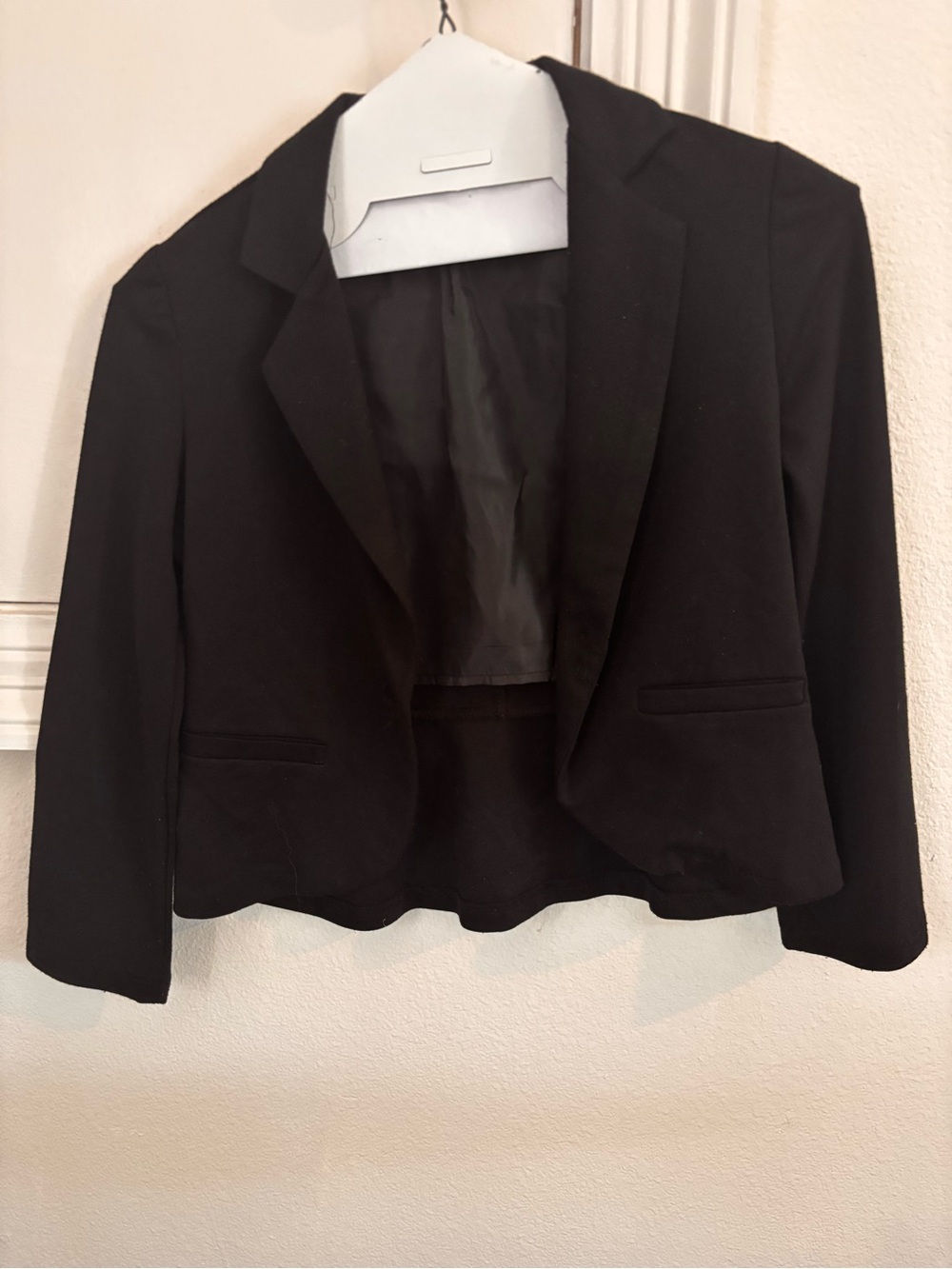 Amy Byer Black Cropped Blazer for Kids